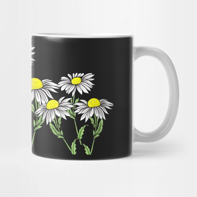 Chamomile Flowers Floral Design Artwork by Thor